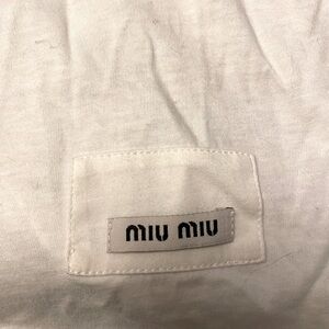 MIU MIU size medium t-shirt dress with bow detail 🖤